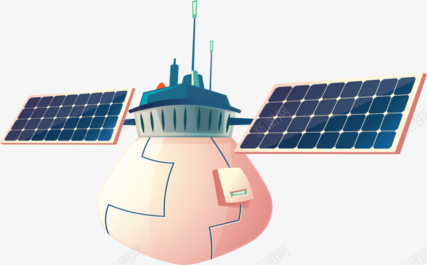 卡通卫星png免抠素材_88icon https://88icon.com PNG图 PNG图下载 人造卫星 创意卡通 卡通 卡通插图 卫星 插图 通讯卫星