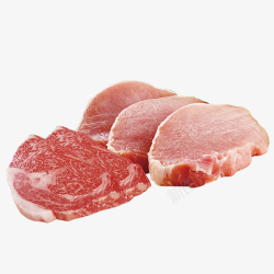 新鲜的猪肉实物图素材