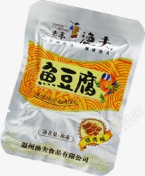 黄色鱼豆腐包装png免抠素材_88icon https://88icon.com 包装 设计 豆腐 黄色