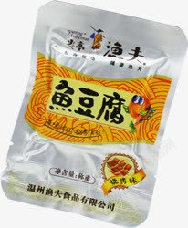 黄色鱼豆腐包装素材
