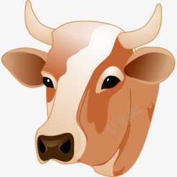 牛的头图标图标