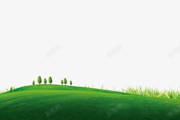 绿色山丘树木装饰边框png免抠素材_88icon https://88icon.com 免抠PNG 山丘 树木 绿色 装饰边框