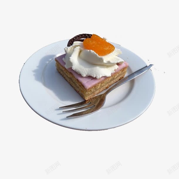 蛋糕实物图png免抠素材_88icon https://88icon.com 叉子 拍照 水果味 美食