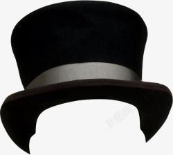 黑色绅士帽子素材