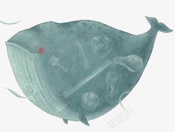 卡通鲸鱼素材