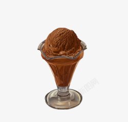 夏天冷饮冰淇淋巧克力甜筒素材