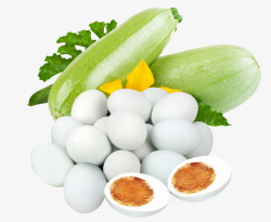白色腌制鸭蛋蔬菜食材素材