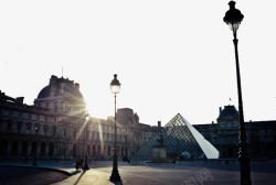 卢浮宫旅游风景四素材