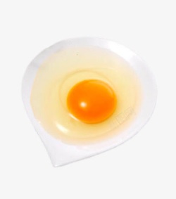 盘里的一颗生鸡蛋素材