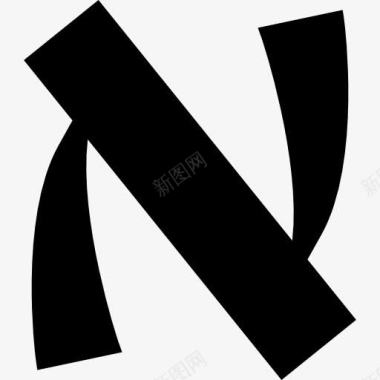 标志的字母的形状图标图标