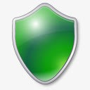 盾绿色杀毒保护保护警卫安全基础素材
