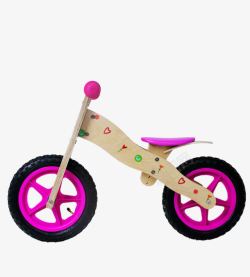 红色女幼儿自行车粉色儿童自行车高清图片