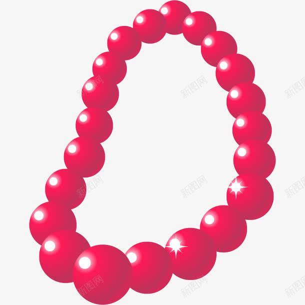 粉色的珠串png免抠素材_88icon https://88icon.com PNG图形 PNG装饰 珠串 粉色 装饰 首饰