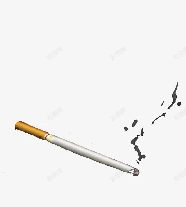 燃烧的烟png免抠素材_88icon https://88icon.com 一根燃烧 冒烟的烟 创意手绘