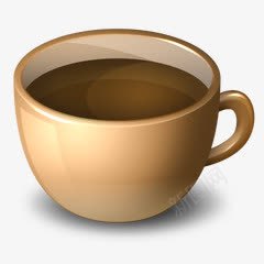 咖啡杯深色咖啡杯图标图标