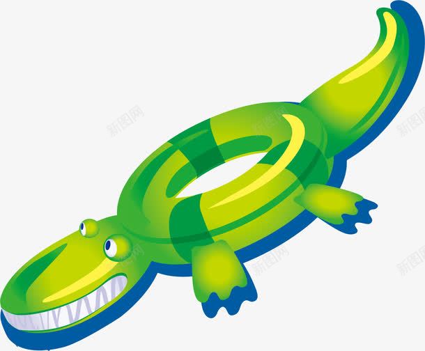 可爱的鳄鱼游泳圈png免抠素材_88icon https://88icon.com 小孩 海边 游泳圈 鳄鱼