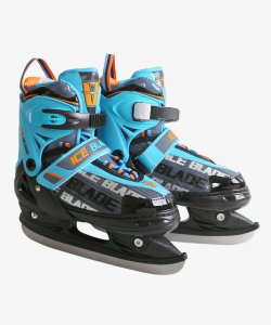 一双蓝色滑冰鞋装饰素材