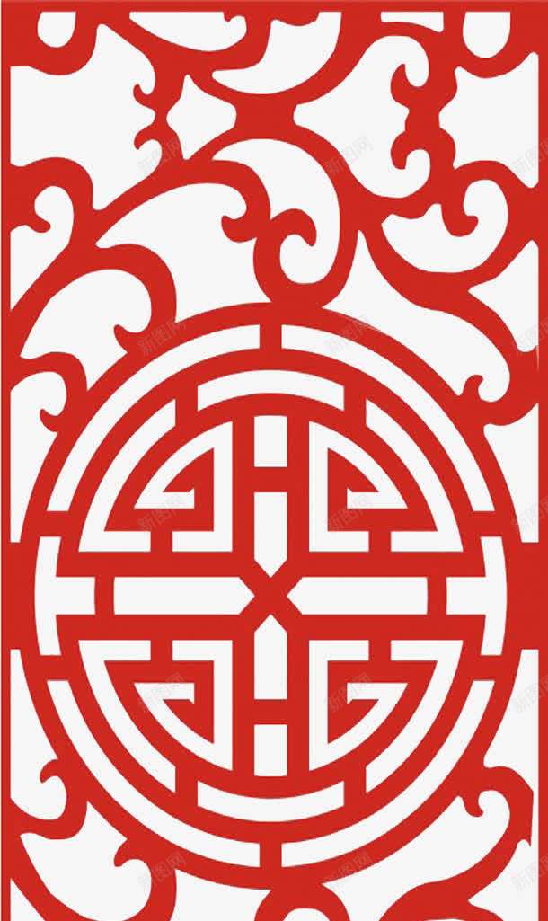 传统古典边框png免抠素材_88icon https://88icon.com 中国风 古典花纹 红色边框