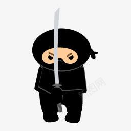 black忍者杀手刀黑色的ninjaicons图标图标