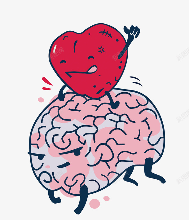 卡通大脑和心脏矢量图eps免抠素材_88icon https://88icon.com 卡通 大脑 大脑PNG矢量图 大脑免扣PNG图 心情 心脏 手绘 矢量大脑 矢量图