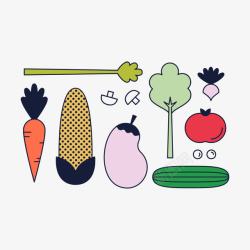 蔬菜水果的图素材