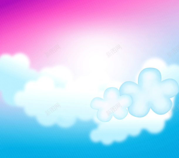 炫彩背景psd免抠素材_88icon https://88icon.com 彩色背景 炫彩背景 白云