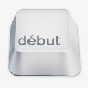 debut白色键盘按键素材