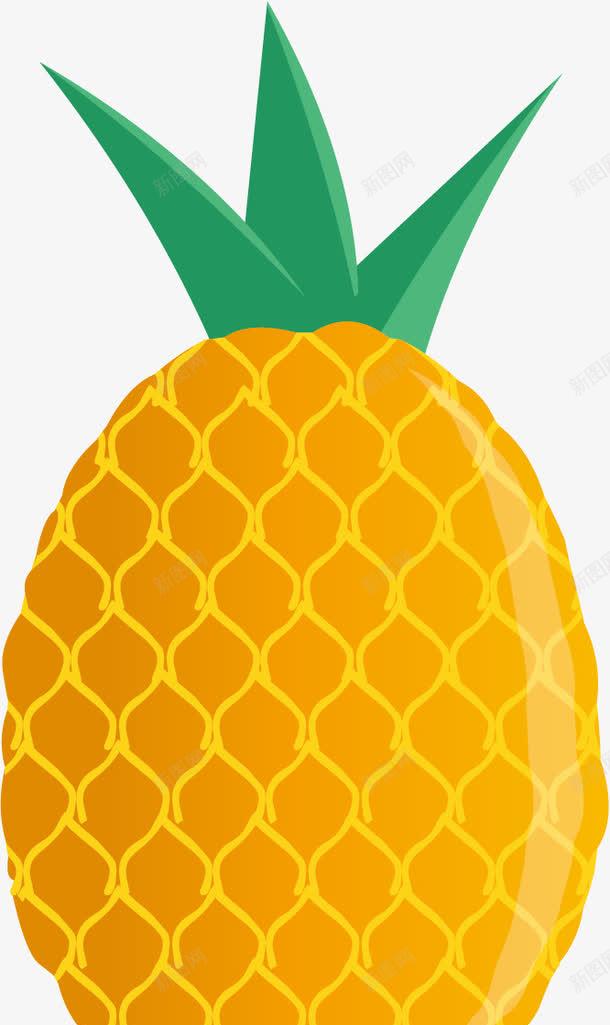 水果菠萝矢量图eps免抠素材_88icon https://88icon.com 果实 水果 皮 维生素 菠萝 黄色 矢量图