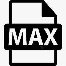 max格式最大文件格式扩展图标高清图片