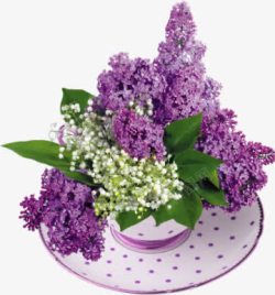 紫色花束图案素材