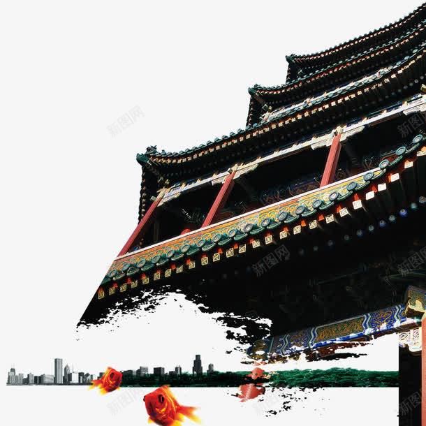 中国风元素png免抠素材_88icon https://88icon.com 中国风 古建筑 古风 建筑