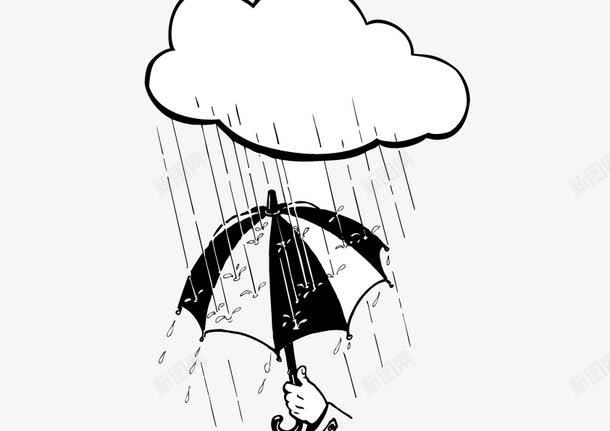 下雨打伞矢量图eps免抠素材_88icon https://88icon.com 下雨 卡通 手绘 打伞 阴天 矢量图