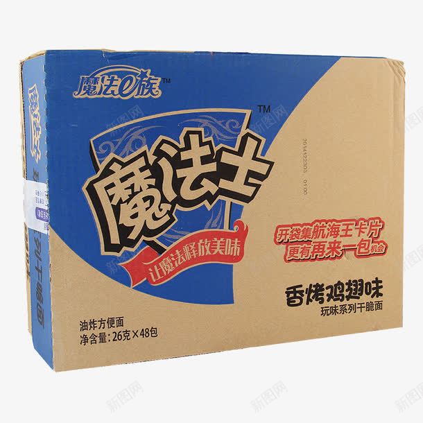 魔法士香烤鸡翅味干脆面png免抠素材_88icon https://88icon.com 产品实物 干脆面 方便面 膨化食品 鸡翅味