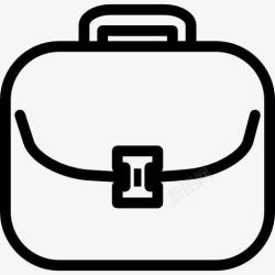 圆形手提圆形的手提箱图标高清图片