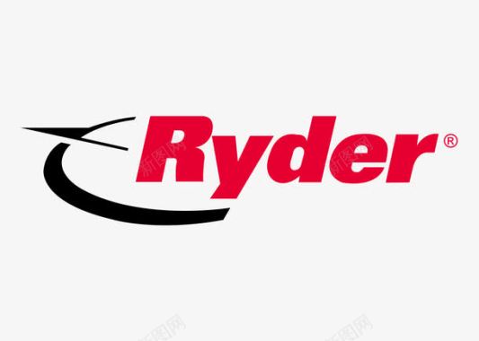 红色咖啡店Ryder标志图标图标