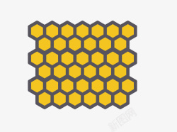 黄色的蜂巢素材