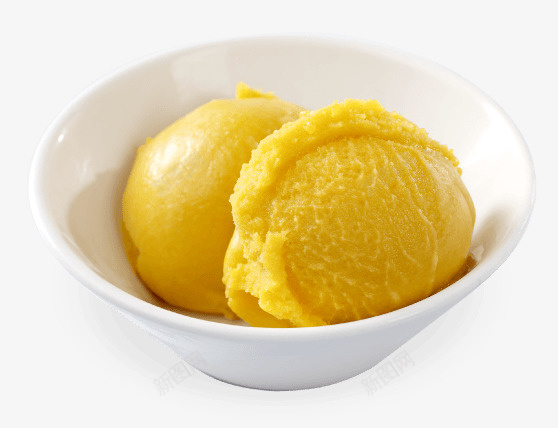 黄色美味雪糕球png免抠素材_88icon https://88icon.com 产品实图 美味 雪糕球 黄色