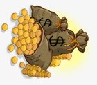 金币财富钱袋png免抠素材_88icon https://88icon.com 商业配图 财宝 财富 金币图片 金色 金融 金钱 钱袋