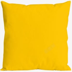 羽绒枕芯黄色枕头高清图片