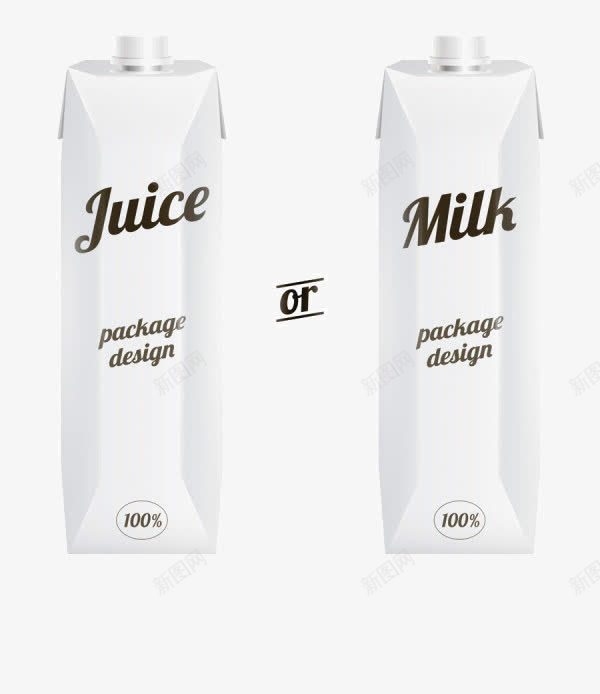 饮料白色纸盒包装png免抠素材_88icon https://88icon.com 包装 白色 纸盒 饮料