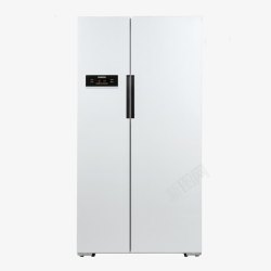 8L大容量对开门冰箱高清图片