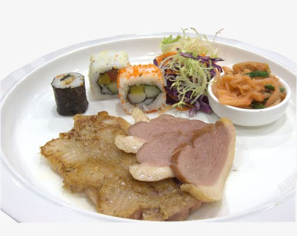 鸡扒烟鸭胸定食png免抠素材_88icon https://88icon.com 定食 烟鸭胸 美味 美食 菜品 餐饮 鸡扒