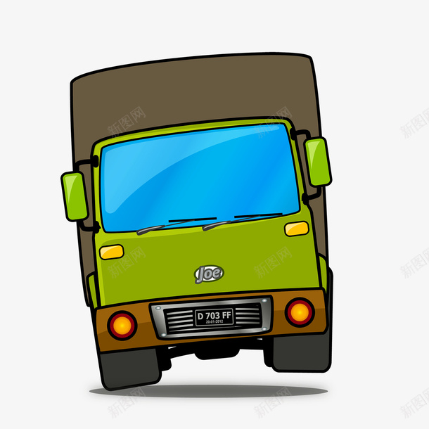 卡通卡车png免抠素材_88icon https://88icon.com 创意卡车 卡车 卡通汽车 卡通车子 大汽车