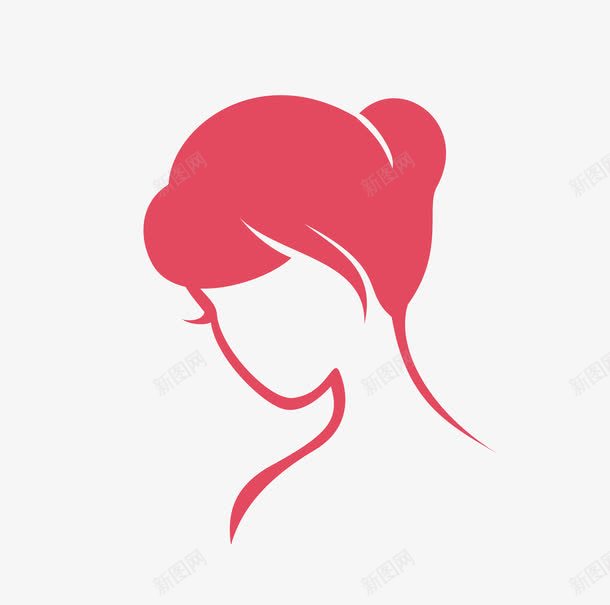 手绘女性发型矢量图ai免抠素材_88icon https://88icon.com 发型 女性 手绘 矢量图