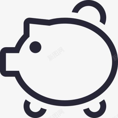 存钱猪图标图标