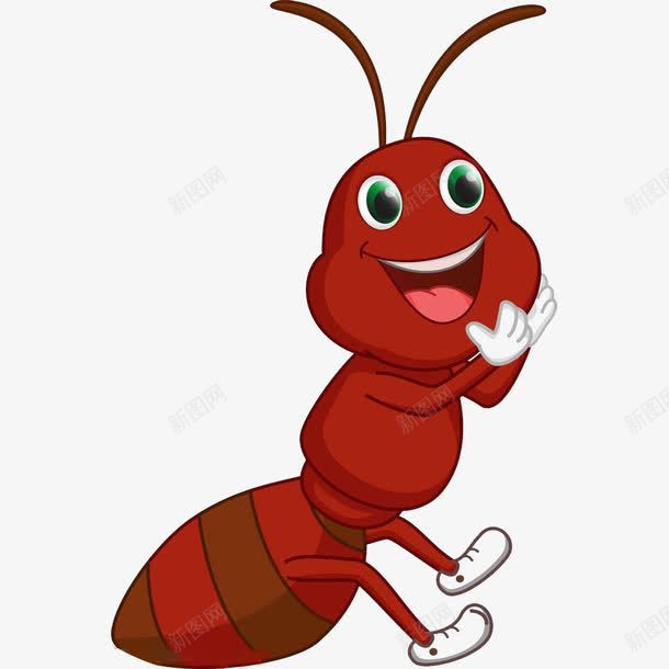 手绘红色蚂蚁png免抠素材_88icon https://88icon.com 卡通蚂蚁 手绘蚂蚁 蚂蚁 蚂蚁素材