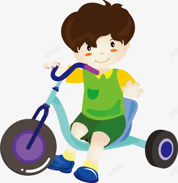 可爱卡通男孩骑车玩耍人物png免抠素材_88icon https://88icon.com 人物 卡通 可爱 玩耍 男孩 骑车