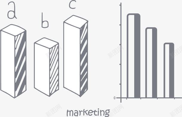 金融市场手账柱形图png免抠素材_88icon https://88icon.com 商务 商务手账 手账数据图表 柱形图 矢量素材 金融