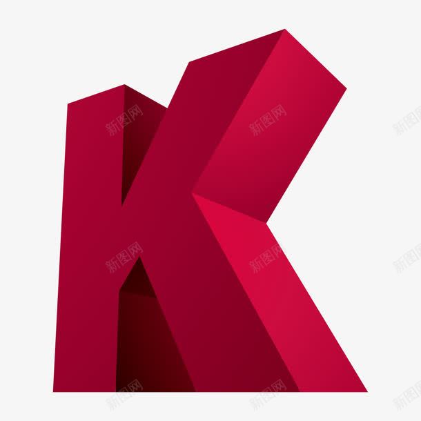 3D英语字母Kpng免抠素材_88icon https://88icon.com 3D 3D英语字母K K 字母K 立体 红色 英语