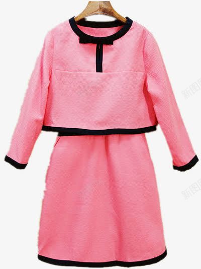 两件套裙装png免抠素材_88icon https://88icon.com 可爱 短裙 粉色 黑色